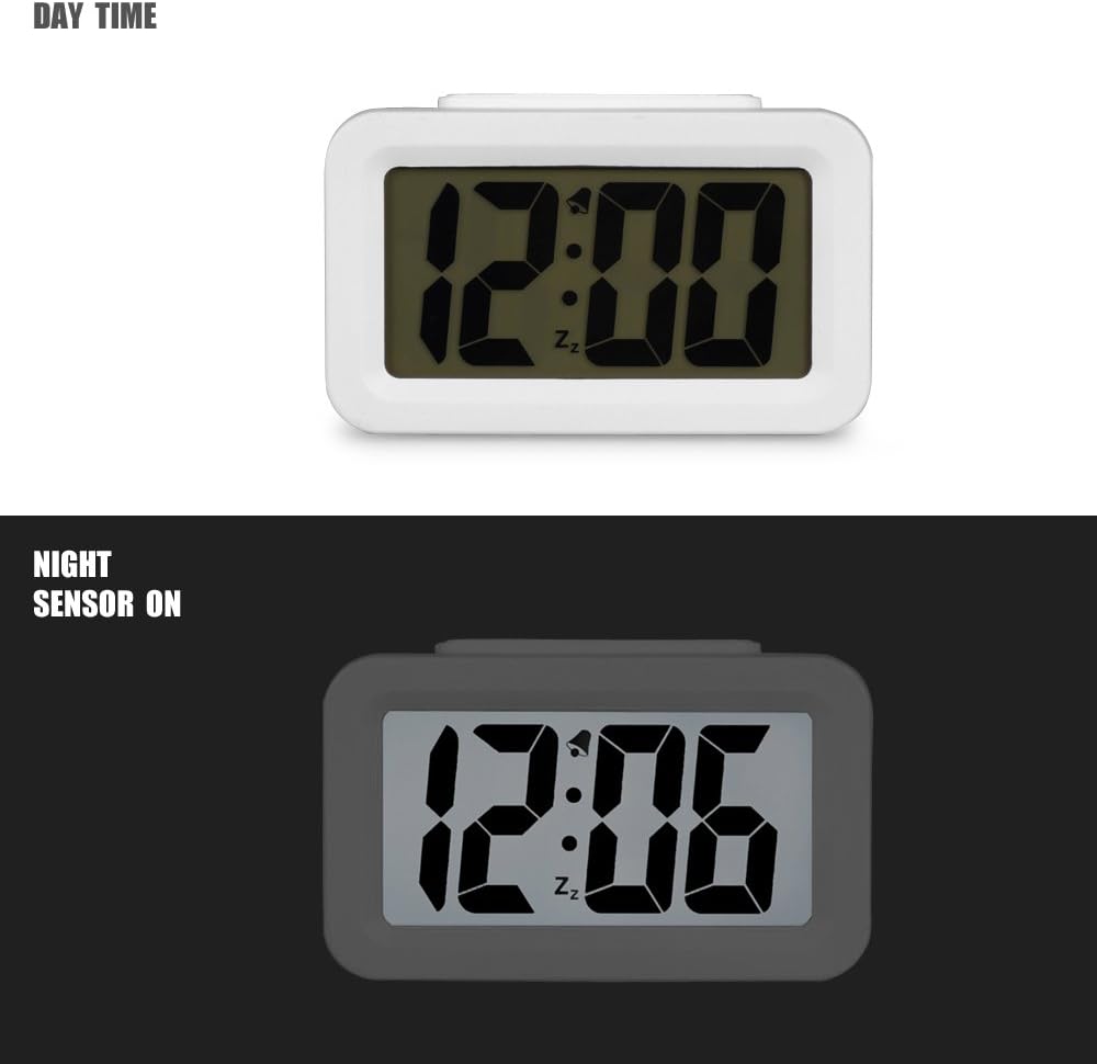 Hense Mute Luminous Alarm Clock with Adjustable Light HA35