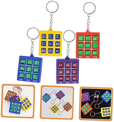 IMIKEYA 4pcs Chess Keychains Fun Fidget Toys