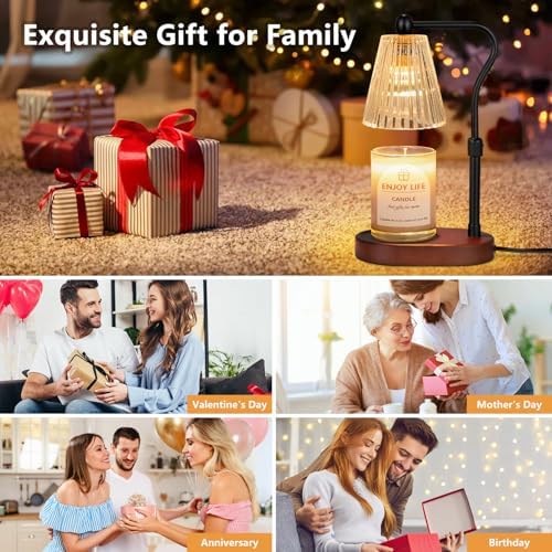 Electric Candle Warmer Lamp with Timer and Dimmer