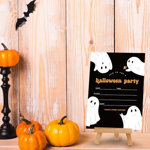 Whaline Halloween Invitation Set of 25 with Envelopes