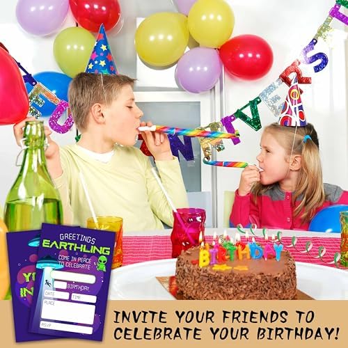 Alien Birthday Invitations 20 Piece Set