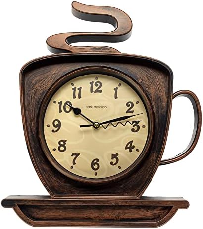 Park Madison Coffee Cappuccino 125 Inch Wall Clock