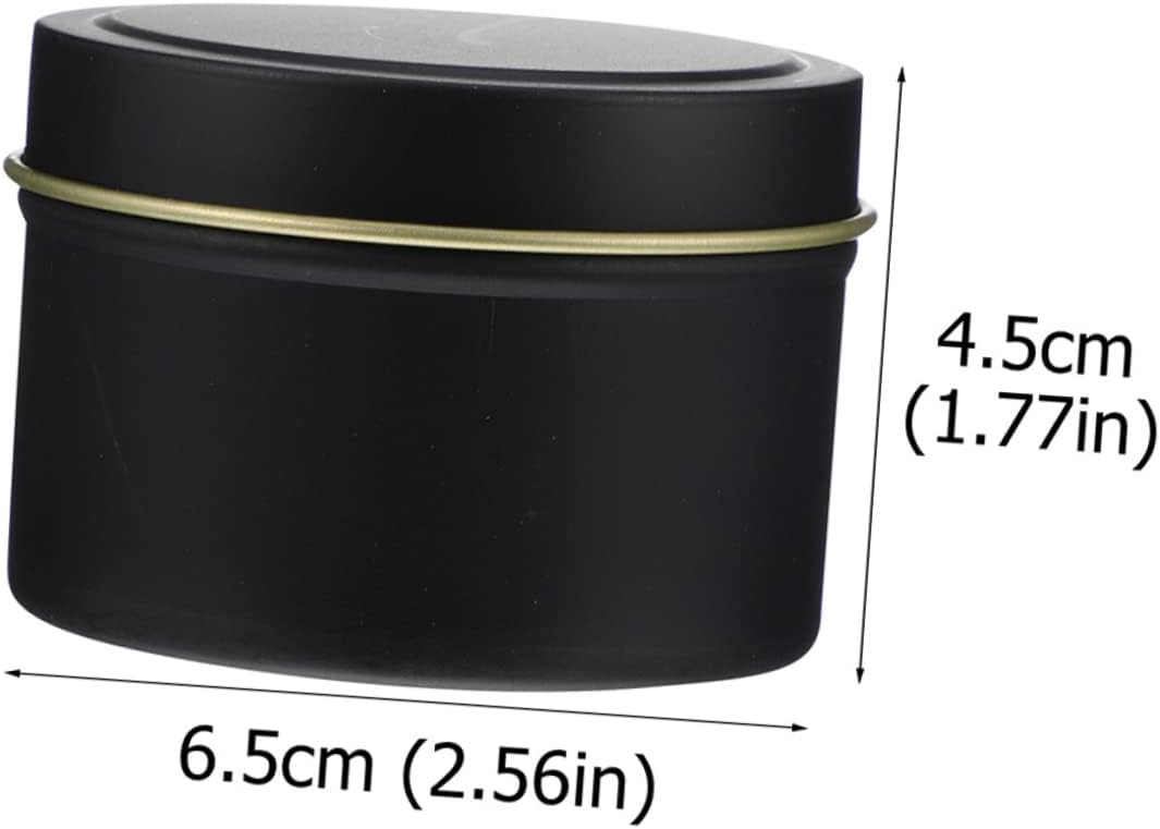 LIFKOME 4oz Iron Candle Tins with Lids for DIY Crafting