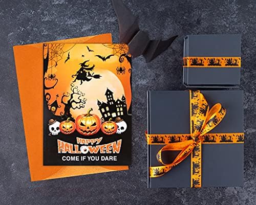 XJF Halloween Party Invitation Cards for Kids 5x7 12pcs with Envelopes