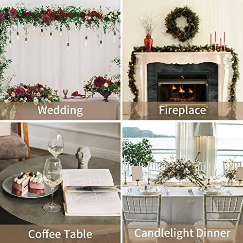 Sziqiqi Gold Taper Candle Holder 6 Pcs Hurricane Centerpieces