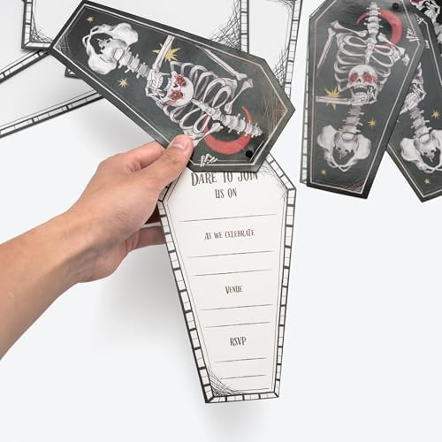 Cheerland Halloween Party Invitations with Stickers Pack of 8