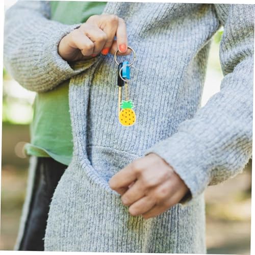 Unomor 12Pcs Pineapple Keychain Charms Summer Party Favors