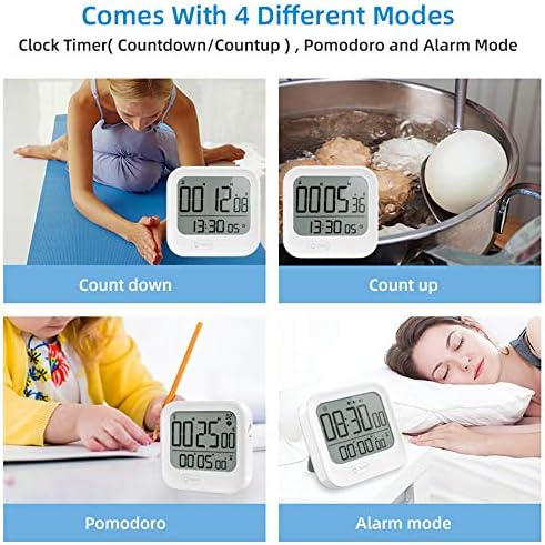 Small Vibrating Alarm Clock with Pomodoro Timer