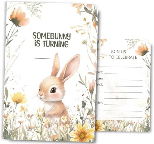 Fablus Birthday Invitations Girls 4x6 Inches 30 Sets with Envelopes