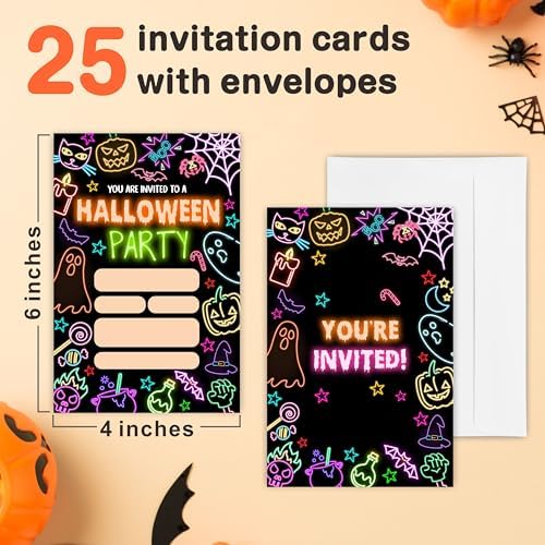 Halloween Party Invitations Set of 25 with Envelopes 1