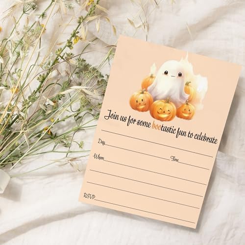 Boo Bash Halloween Invites with Envelopes 25 Guests