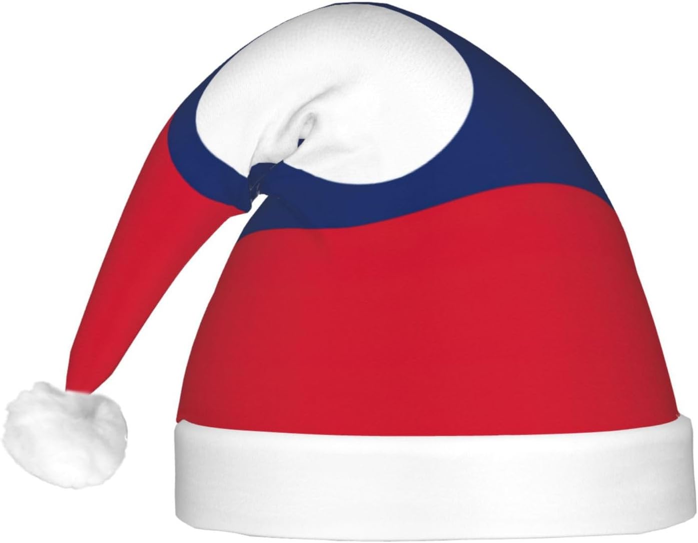 Laos Flag Christmas Hat with LED Lights