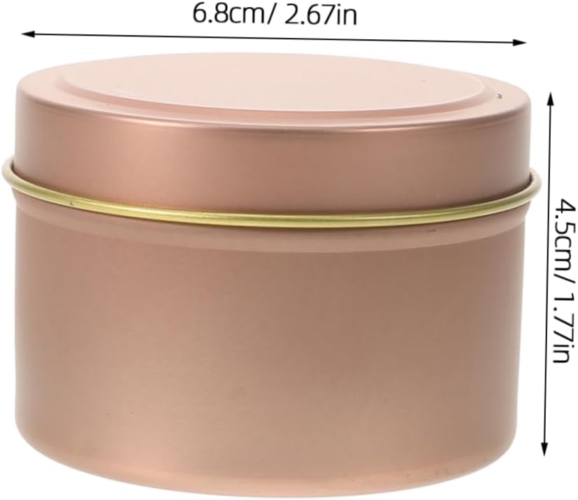 12pcs Metal Candle Tins for Candle Making Storage