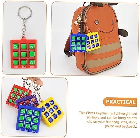IMIKEYA 4pcs Chess Keychains Fun Fidget Toys