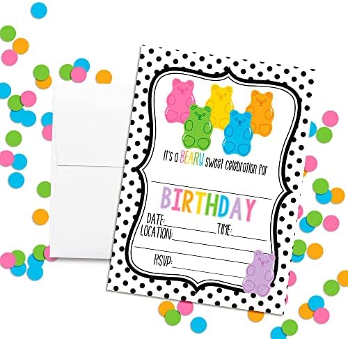 Beary Sweet Birthday Party Invites for Kids