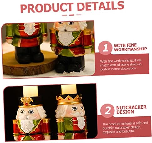 Elegant Nutcracker Candle Holder for Christmas Decor