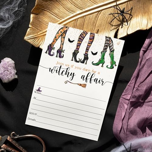 Witchy Fun Invitations with Envelopes - 25 Pack