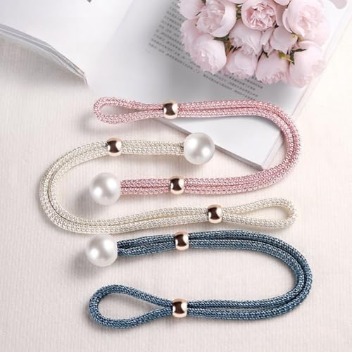 2 Pack Pink Handmade Curtain Tiebacks for Farmhouse Decor