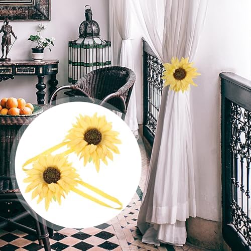 Sunflower Curtain Holdbacks for Summer Windows