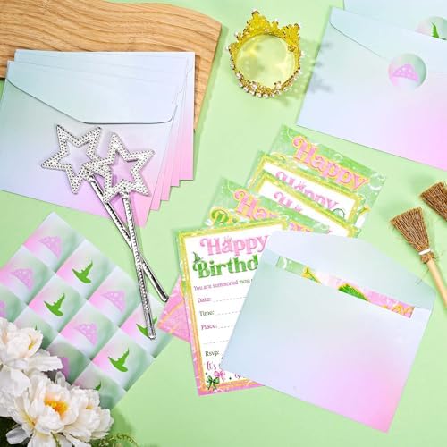 Kavoc 24 Pack Witch Invitation Cards with Envelopes