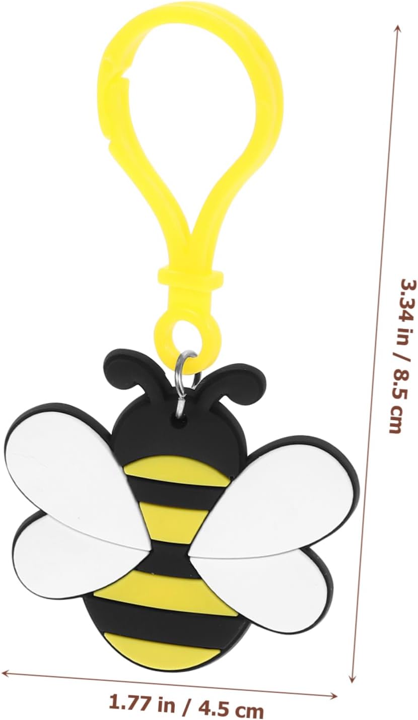 FAVOMOTO 12pcs Cute Bee Charm Keychain Pack for Women