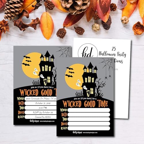 Hadley Designs Halloween Party Invites for Kids and Adults