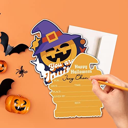 Deluxe Halloween Party Invitations 25 Cards with Envelopes