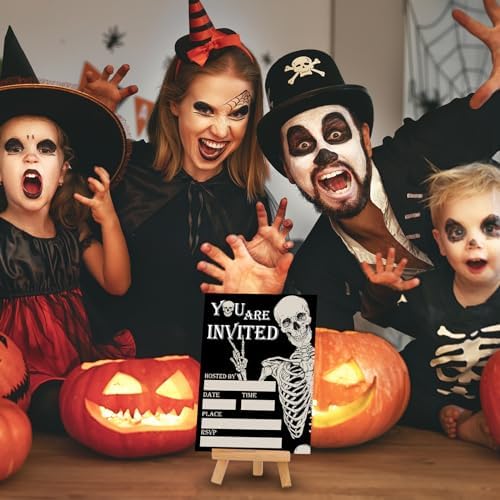 Whaline 25 Piece Halloween Invitation Set with Envelopes and Stickers