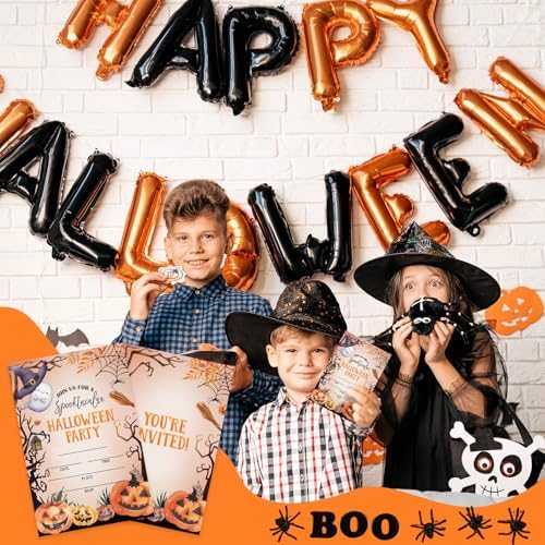 Vintage Halloween Party Invitations Cards with Envelopes