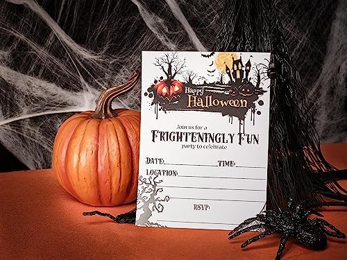 Frighteningly Fun Halloween Party Invitations 20pcs 5x7 Fill In Cards