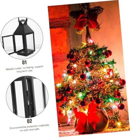 Cabilock Vintage Wrought Iron Wind Lantern Candleholder