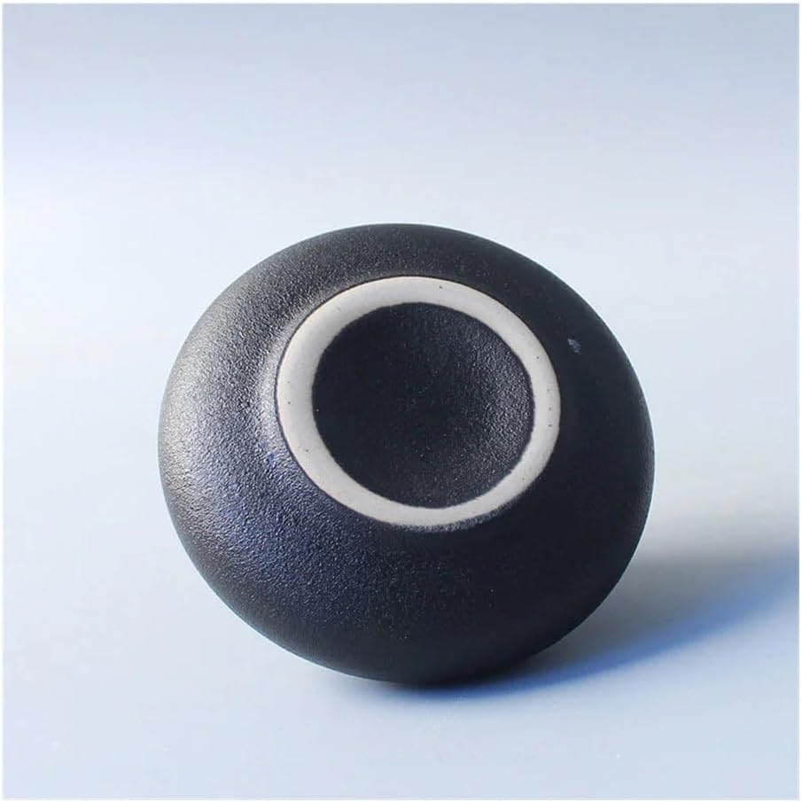 Modern Black Ceramic Vase for Home Decor