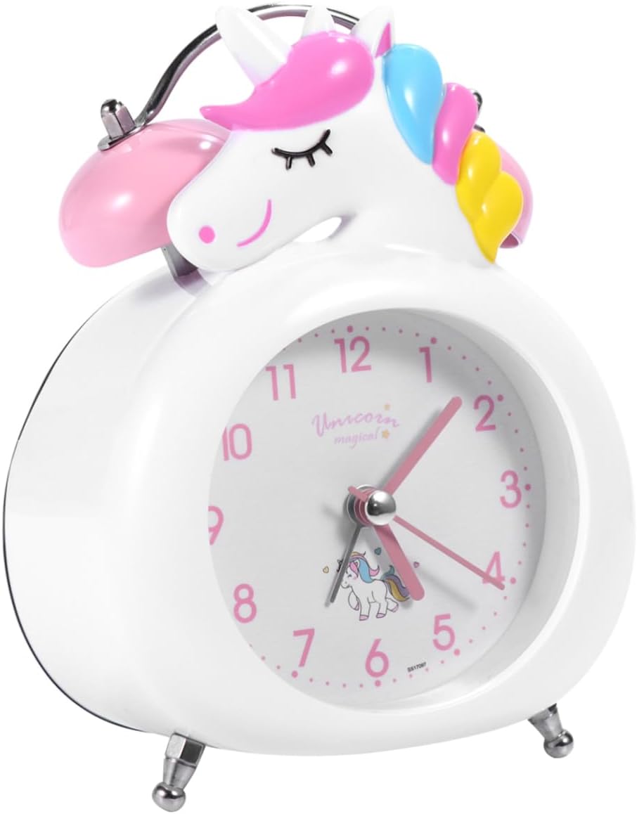 ABOOFAN Cute Unicorn Alarm Clock for Home