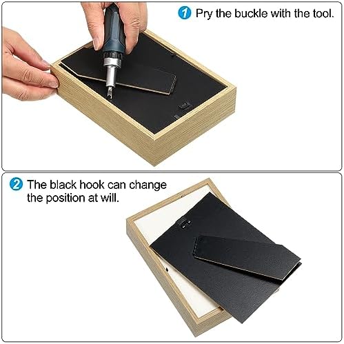 PATIKIL 8x8 Shadow Box Frame Brown