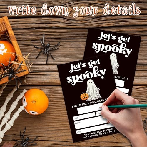EXW Halloween Party Invitations With Envelopes - 20 Set 1