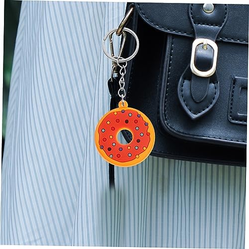 12pcs Cute PVC Donut Keychain Pack