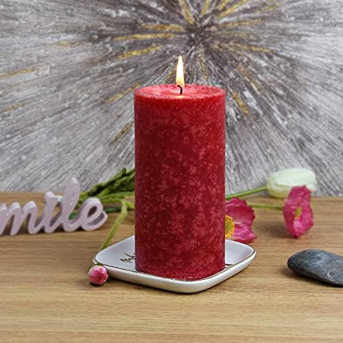 6 Inch Apple Crisp Scented Pillar Candle 1