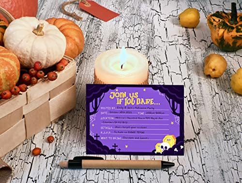 FaCraft Halloween Party Invitations 12pcs with Envelopes