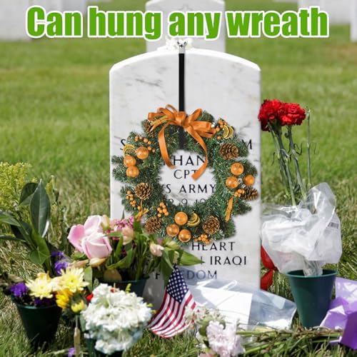 Adjustable Wreath Hanger for Headstones Durable Stainless Steel 6-11 Inch Fit
