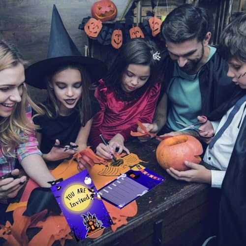 Halloween Party Invitation Cards 50-Pack