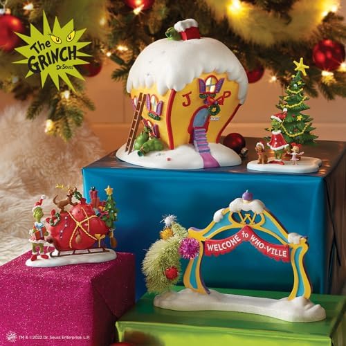 Department 56 Dr Seuss Grinch Village Cindy Lou Who House Lighted Building