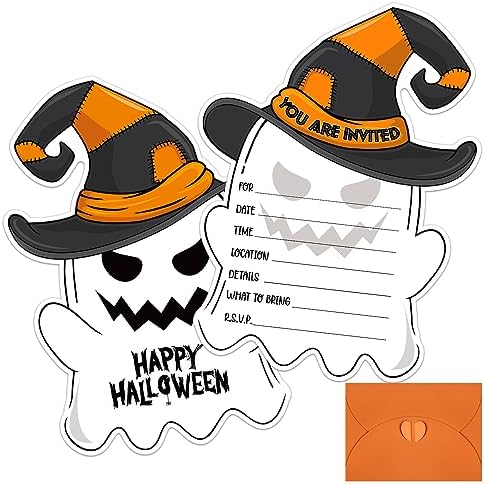 FaCraft Halloween Invitations with Envelopes