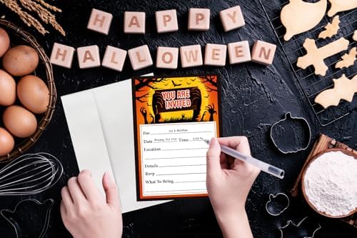 15Set Halloween Invitations with Envelopes 5x7