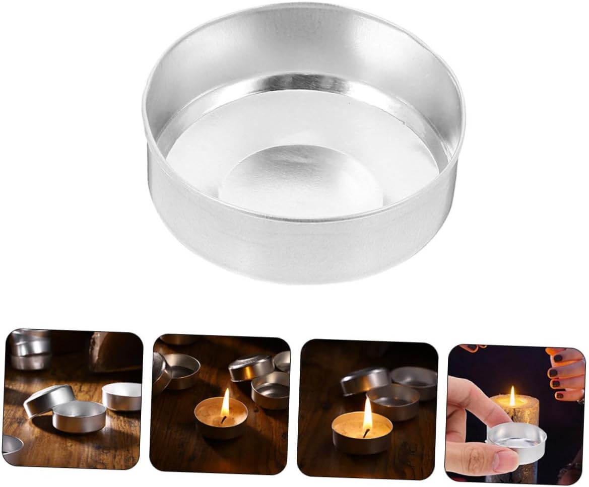 150pcs Reusable Aluminum Candle Tins for DIY and Decor