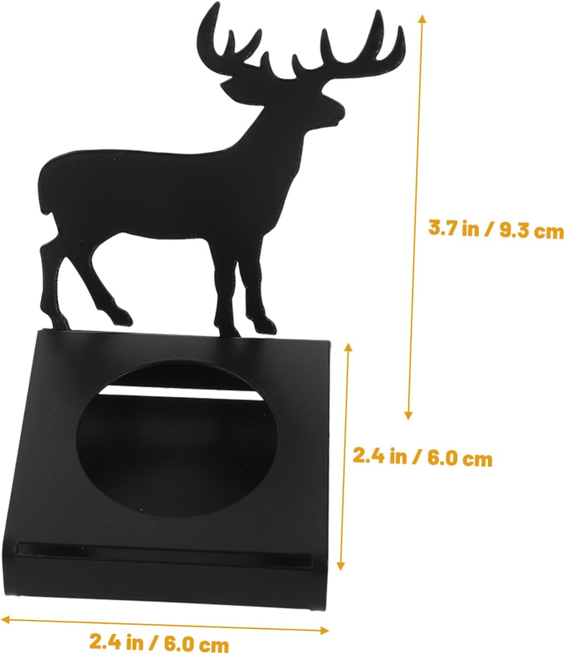 Cabilock 4pcs Christmas Elk Candle Holders Metal Tealight Stands for Holiday Centerpieces