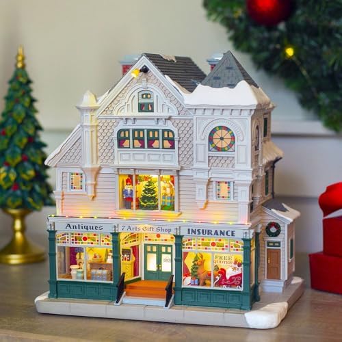 LEMAX Village Collection Antique Gift Shop Lighted Building