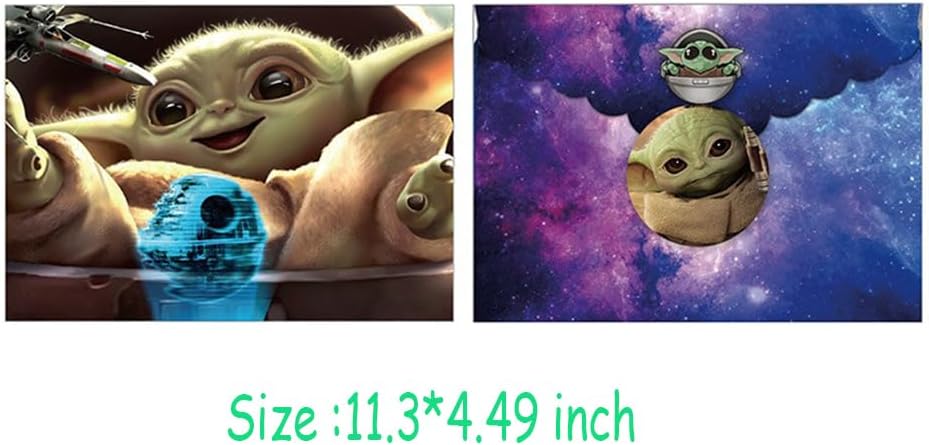 24 Pcs Baby Yoda Birthday Decorations with Invitations