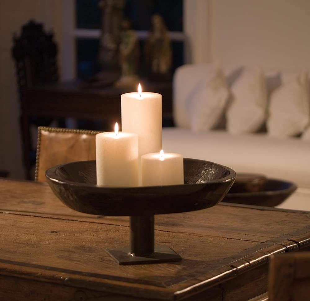 Root Candles 33917 Unscented Timberline Pillar Candle 9-Inch Ivory