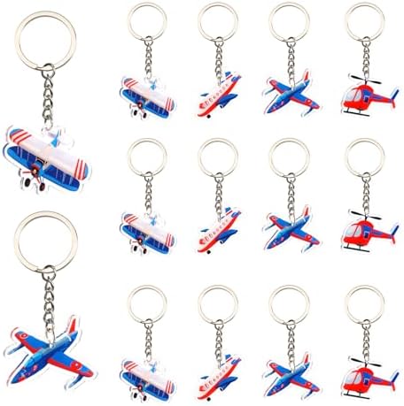 Serencatcher Airplane Keychain Set 12pcs
