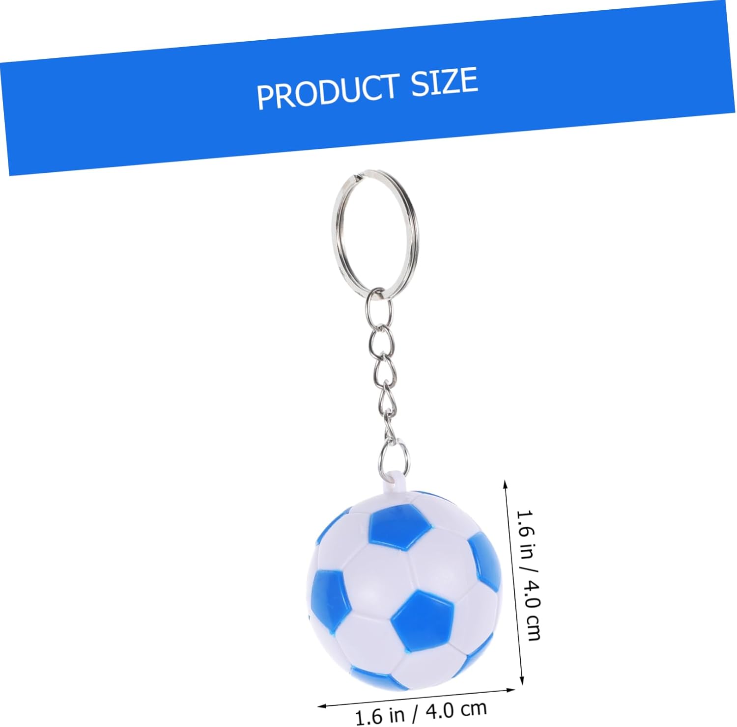 Cabilock 2Pcs Soccer Ball Keychains for Party Favors